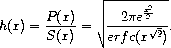 hazard equation